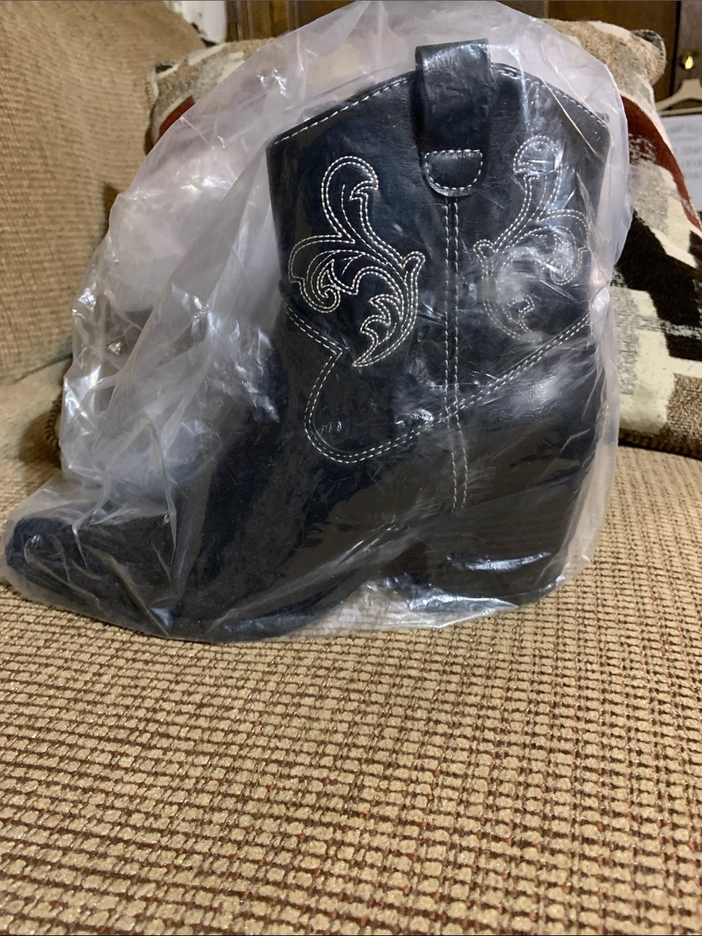 Old Navy Black Women's Wedge Heeled Western Boots